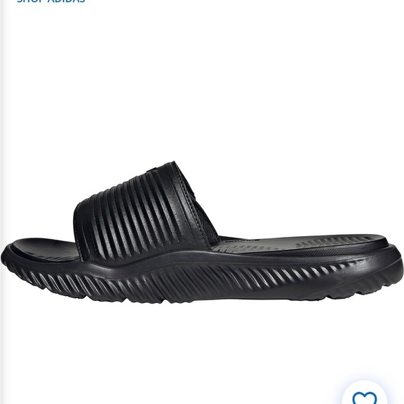 Adidas Adults' Alphabounce 2.0 Black Slide Sandals Sz 8 Men 9 Women - Picture 5 of 5